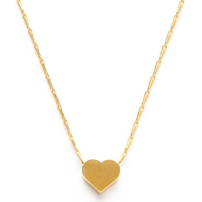 Tiny Gold Heart Necklace