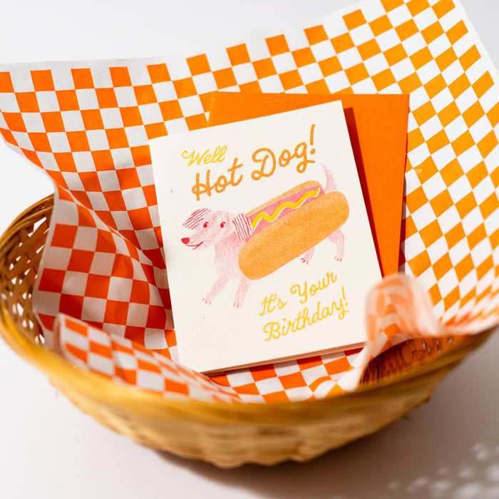 Hot Dog Birthday Card