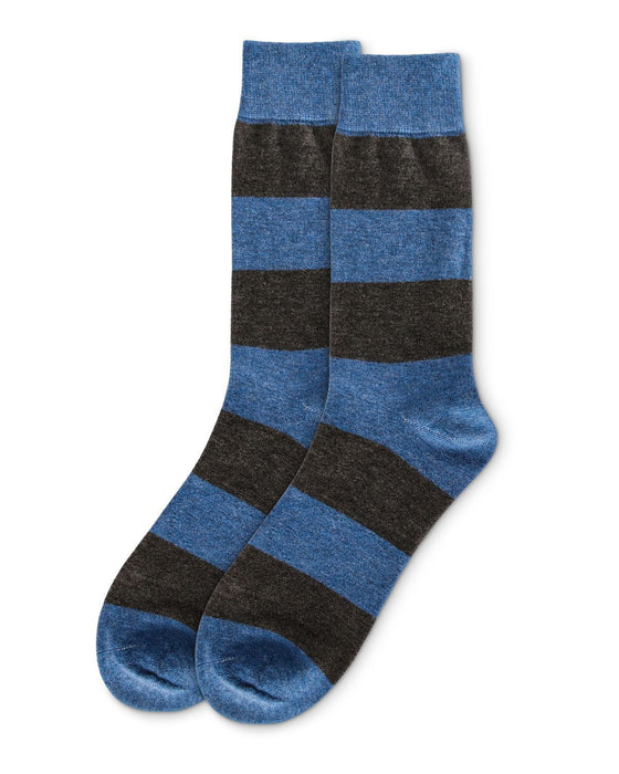 Rugby Stripe Cashmere Men's Crew