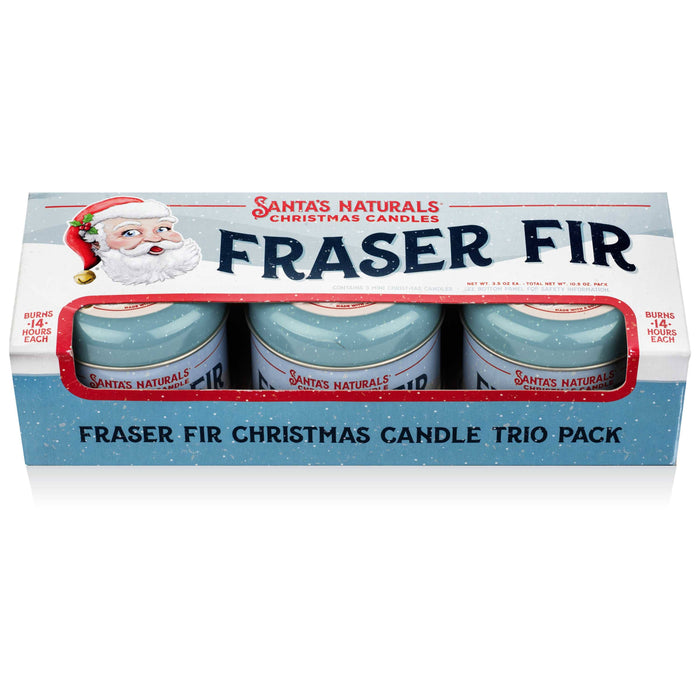 Christmas Candle in Fraser Fir 3.5oz Mini Trio  ($10 each)