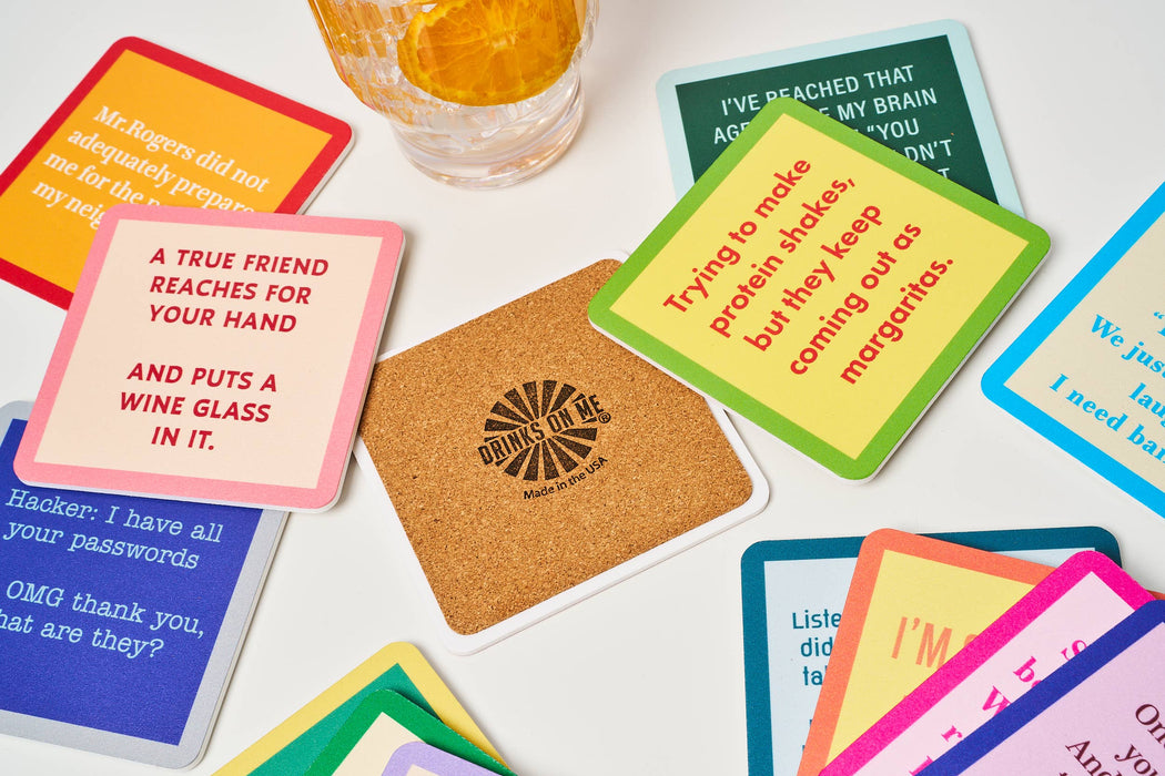 COASTER Texting For Seniors | Funny Gift | Home Bar Decor