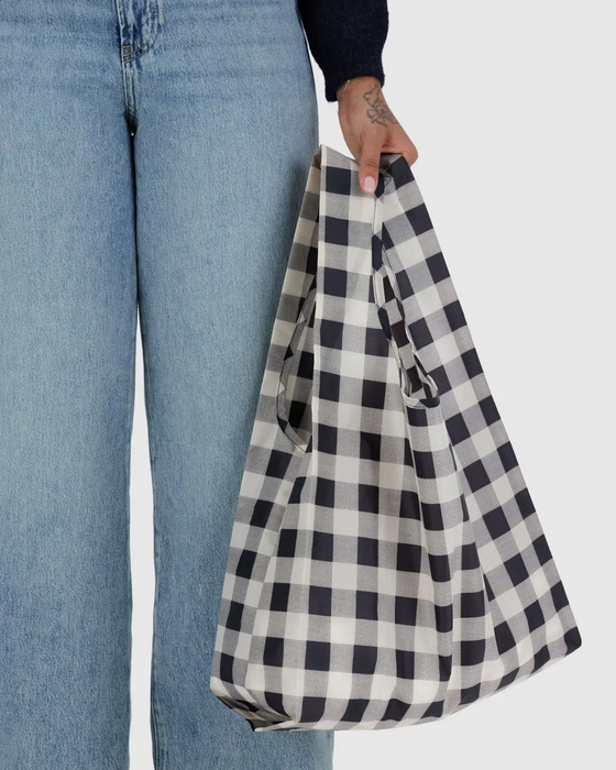 Standard Baggu- Black and White Big Check