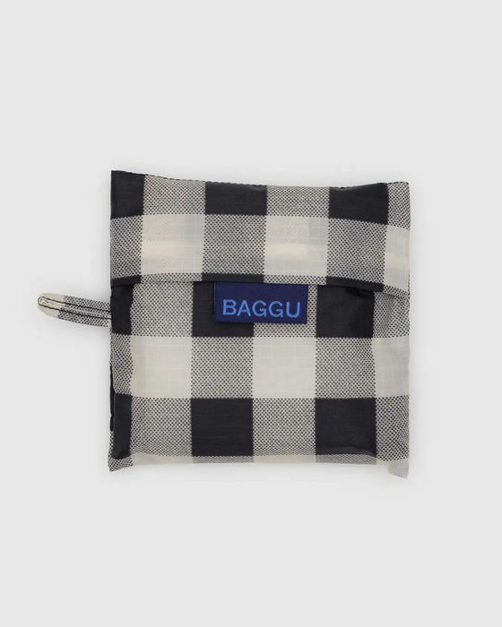 Standard Baggu- Black and White Big Check