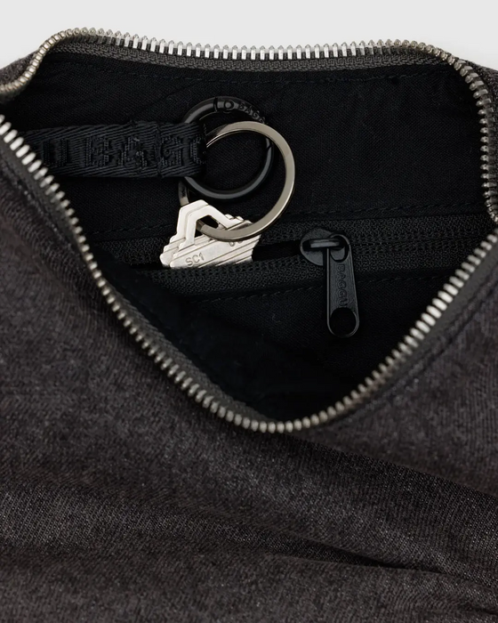 Small Crescent Bag - Washed Black Denim
