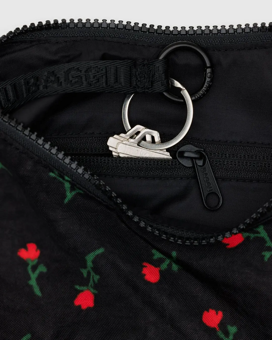 Small Crescent Bag - Painted Wildflower