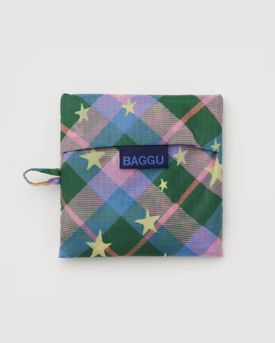 Standard Baggu - Green Star Plaid