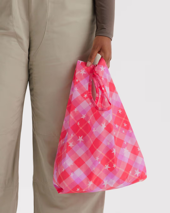 Baby Baggu - Pink Star Plaid
