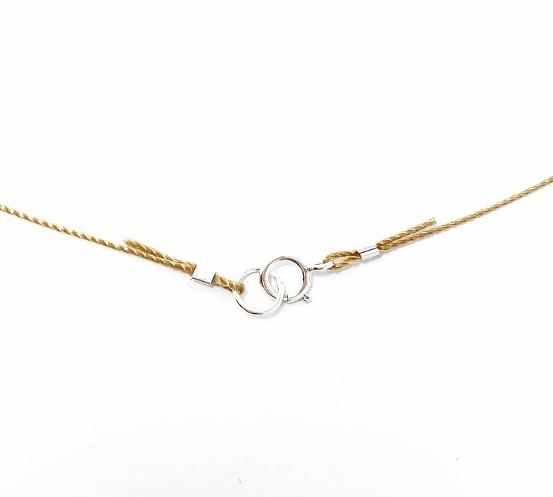 Peridot Faceted Rondelle Bar Necklace