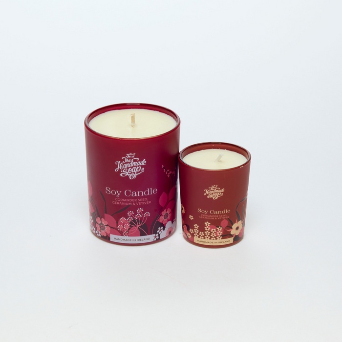 Coriander Seed, Geranium, and Vetiver Soy Candle