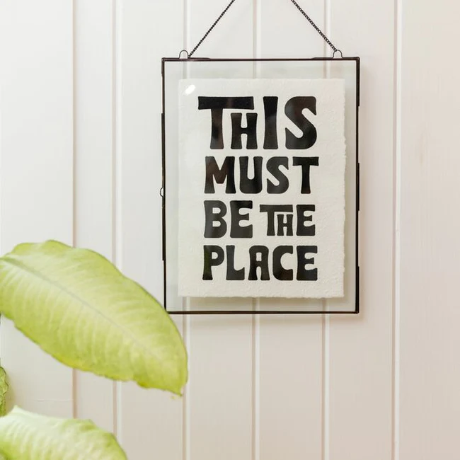 This Must Be The Place Handmade Paper Print
