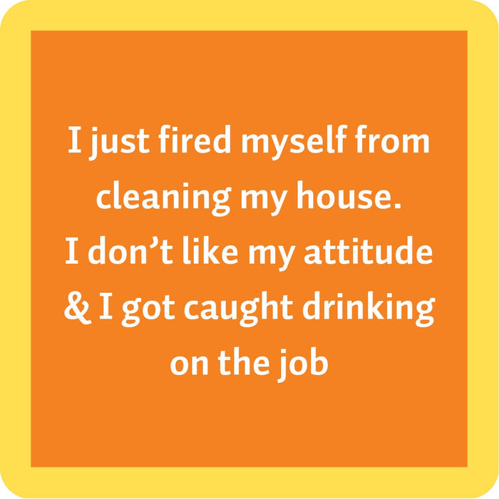 COASTER Fired | Funny Party Gift | Home Bar Decor