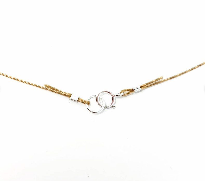 Black Onyx Heart Cord Necklace