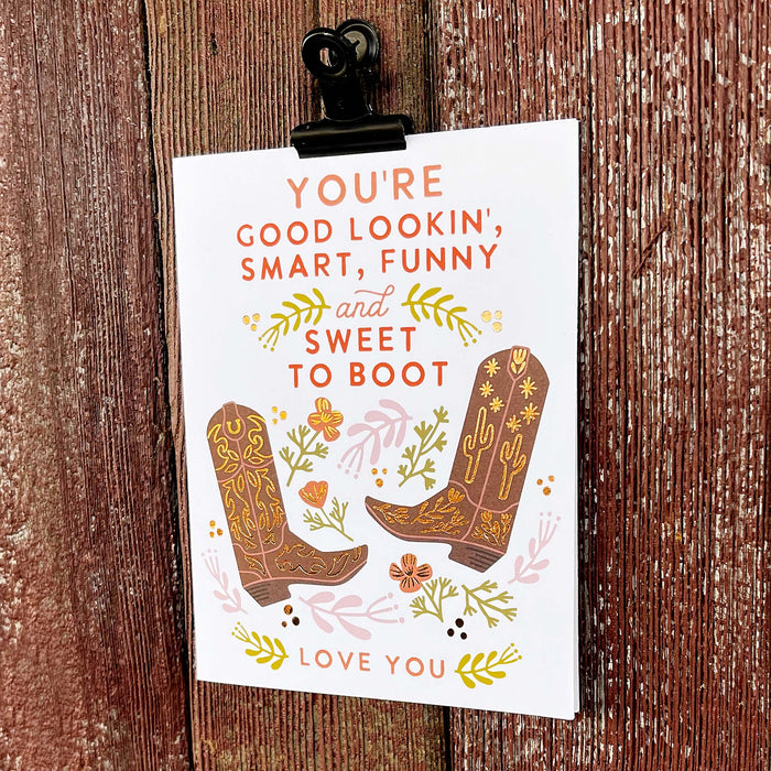 Sweet to Boot Love Card