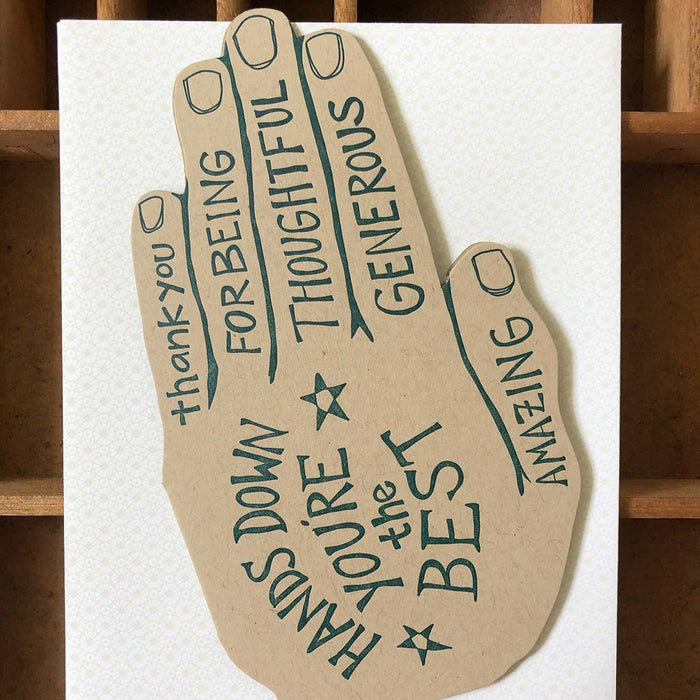 Thank You Hand Card