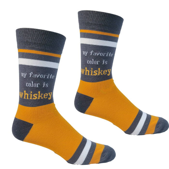 My Favorite Color is Whiskey - Men's Socks