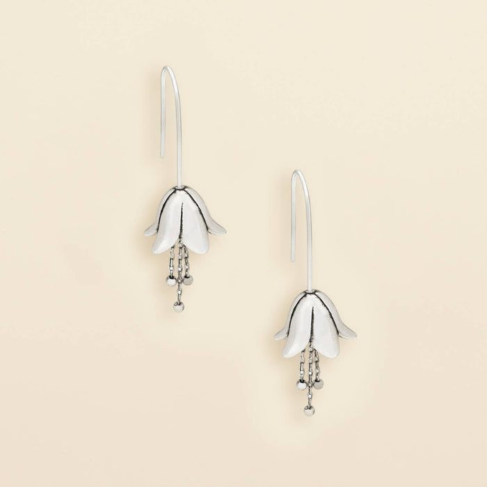 Refined Icon Earring - Lily Drop Earring/Silver