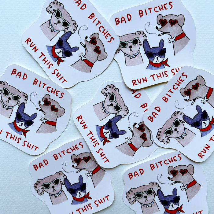 Bad Bitch dog sticker