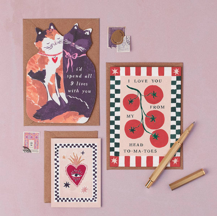 Tomatoes Love Card | Anniversary Card | Valentines Cards