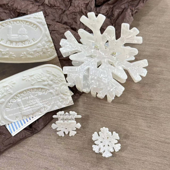Frosty Snowflake Hair Clip, Winter Hair Accessories