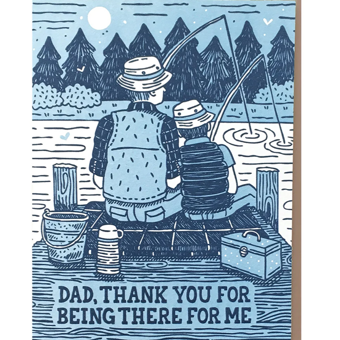 Dad Fishing Card