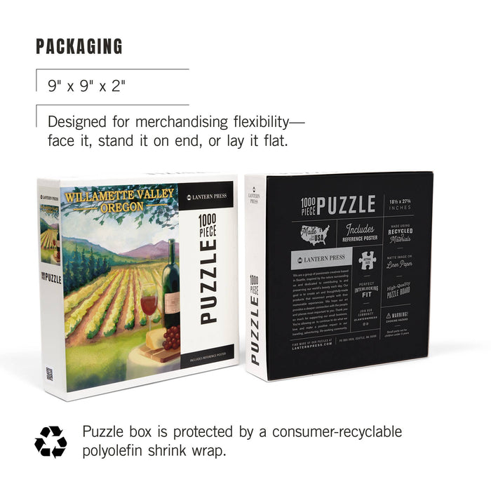 Willamette Valley Oregon Wine Country 1000-Piece Puzzle