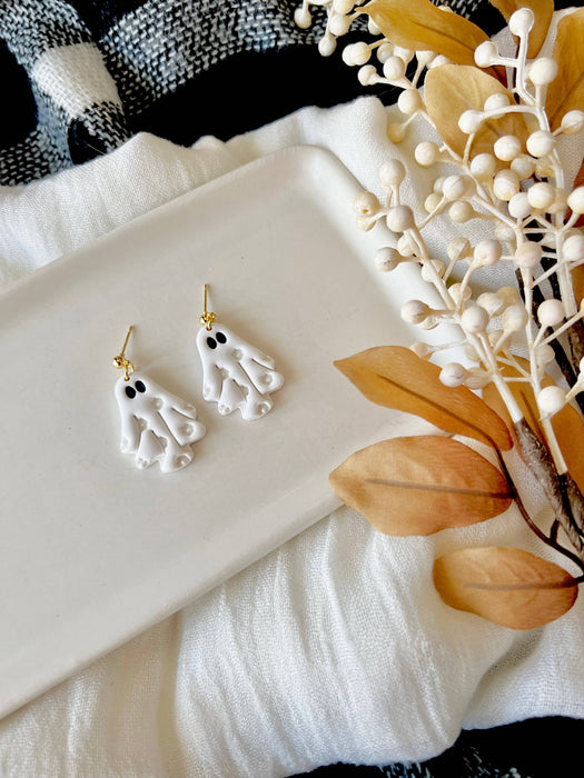 Hippie Ghost Floral Earrings