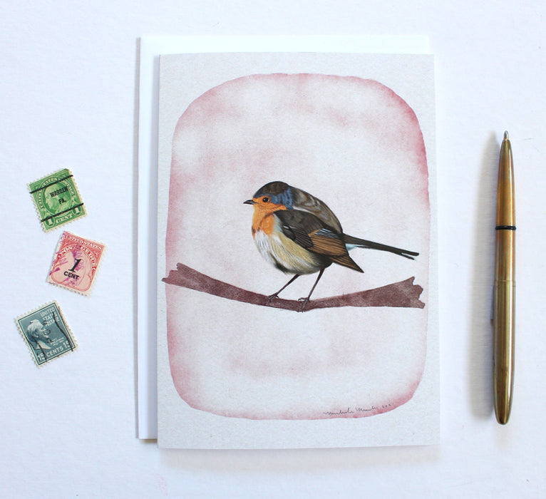 Blank Bird Greeting Card