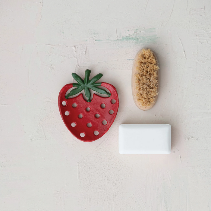 Cast Iron Strawberry Soap Dish
