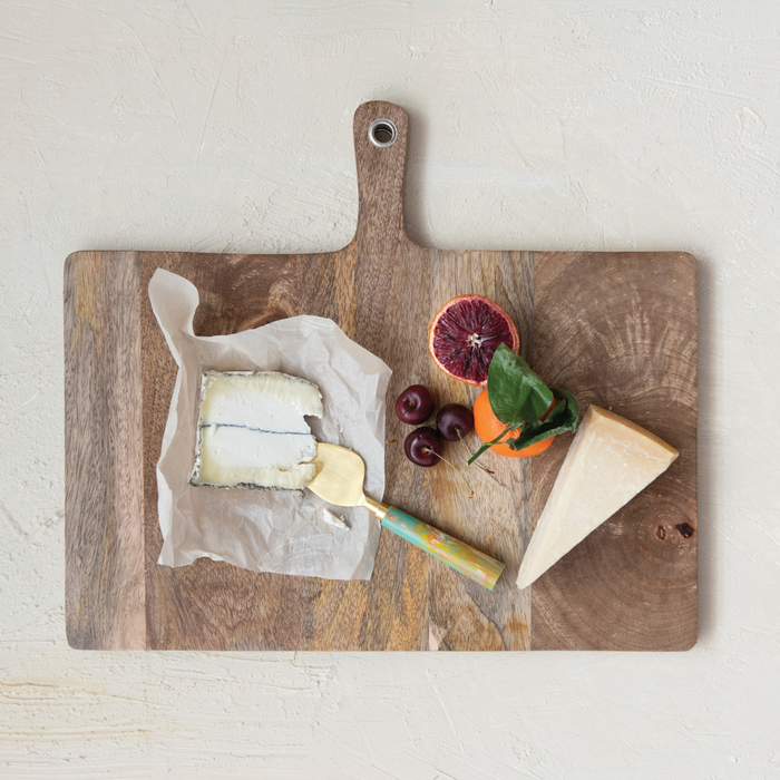Mango Wood Cheese/Serving Board w/ Handle