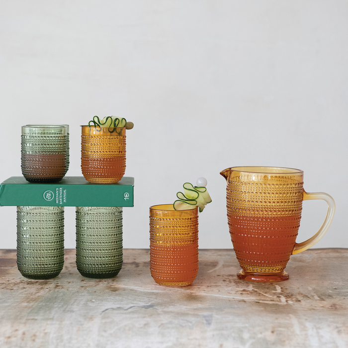 6 oz. Drinking Glass with Raised Dots