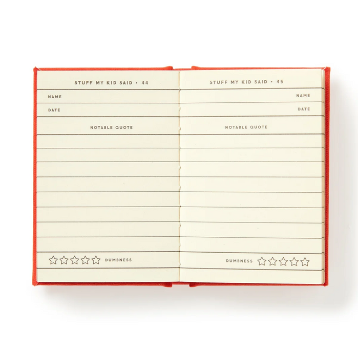 Dumb Things My Kid Said Tiny Diary