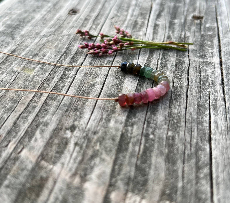 Multi-Colored Watermelon Tourmaline Necklace
