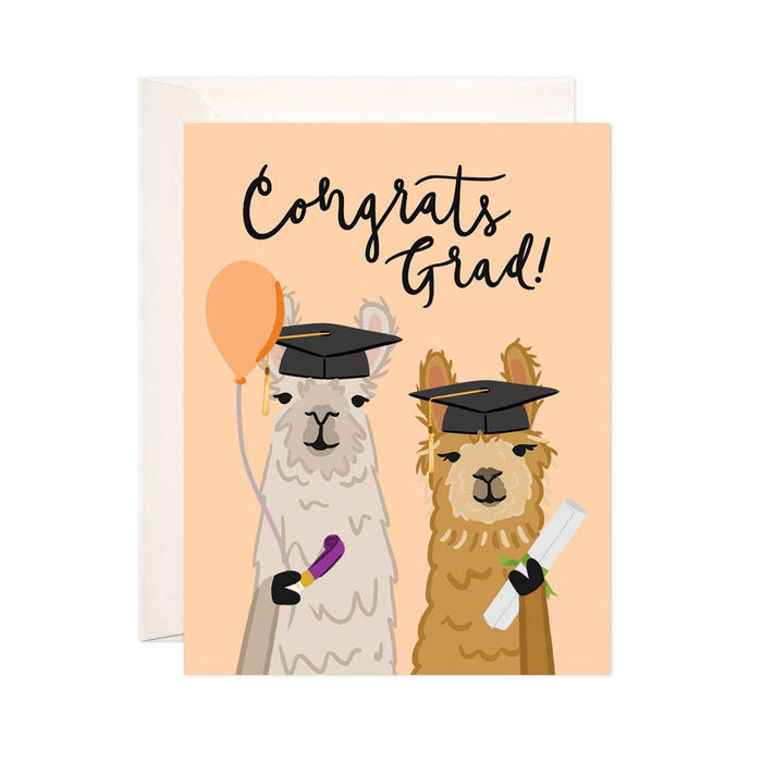 Llama Grad Card