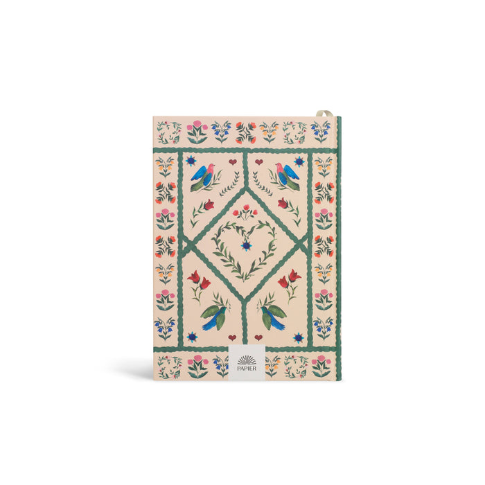 Guided Wellness Journal, A5 Hardcover - Quilted Daydream