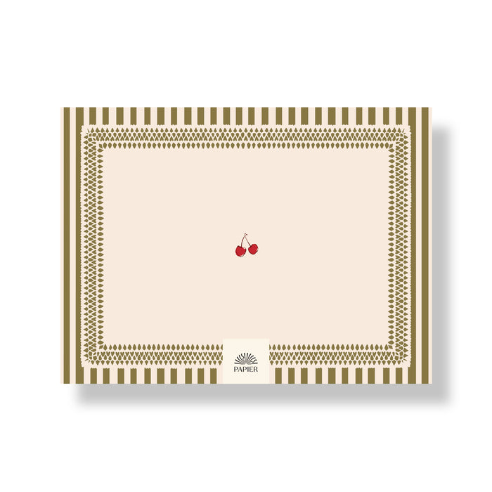Undated Weekly Meal Planner - Cherry