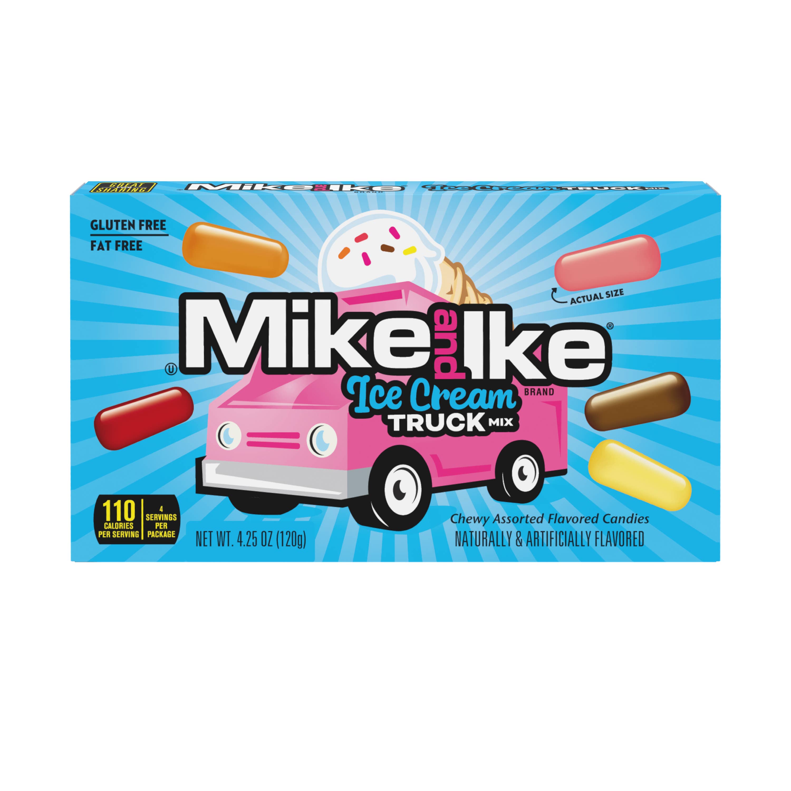 Mike and Ike Ice Cream Truck Mix packaging on a white background