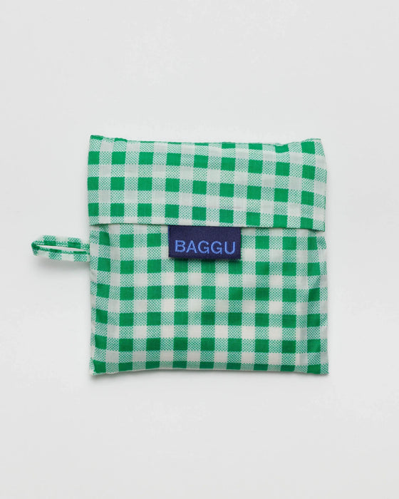 Standard Baggu- Green Gingham