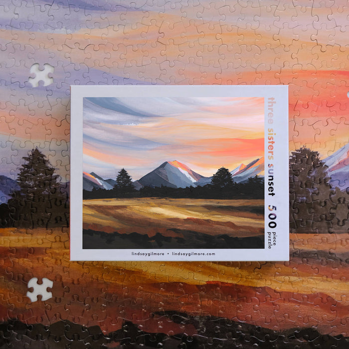 Three Sisters Sunset Puzzle