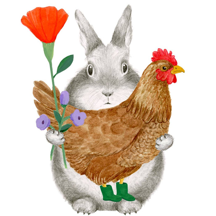 Still a Spring Chicken Bunny Card