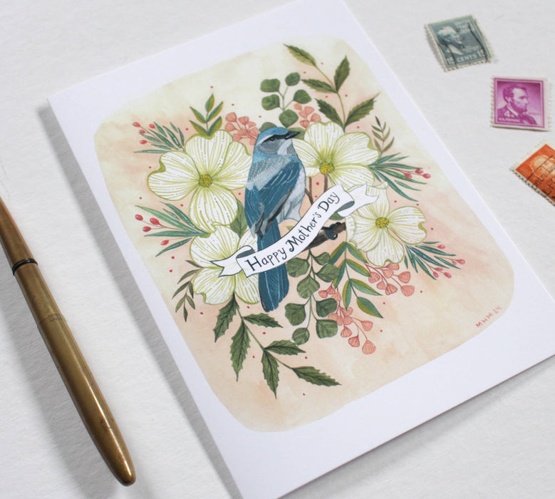 Blue Bird Mother's Day Card