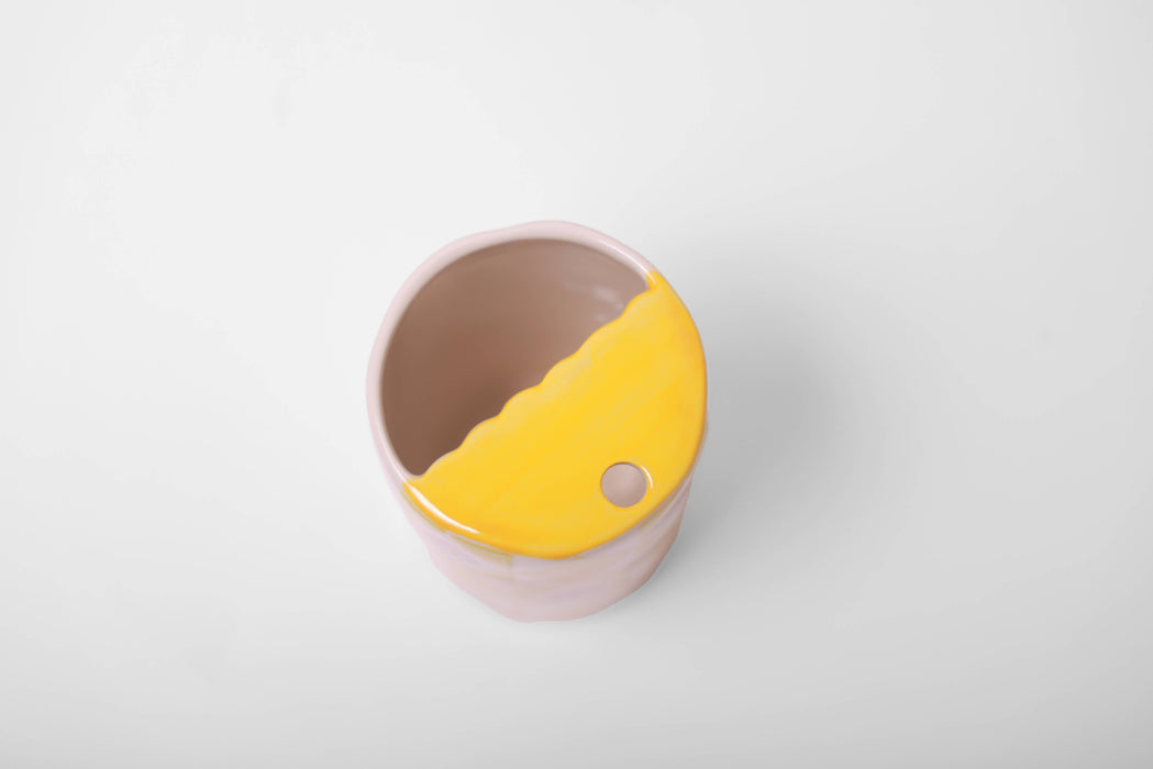 Ceramic Travel Coffee Tumbler-Portable Coffee Mug-Coffee Cup - Flowers