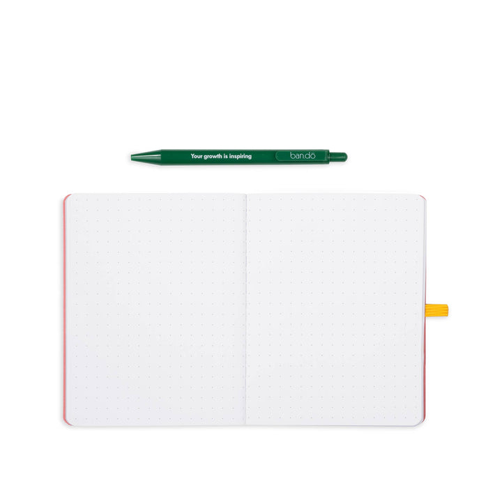 Mini Notebook With Pen - Tulips on Cream