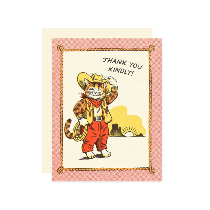 Thank You Kindly Cat Card