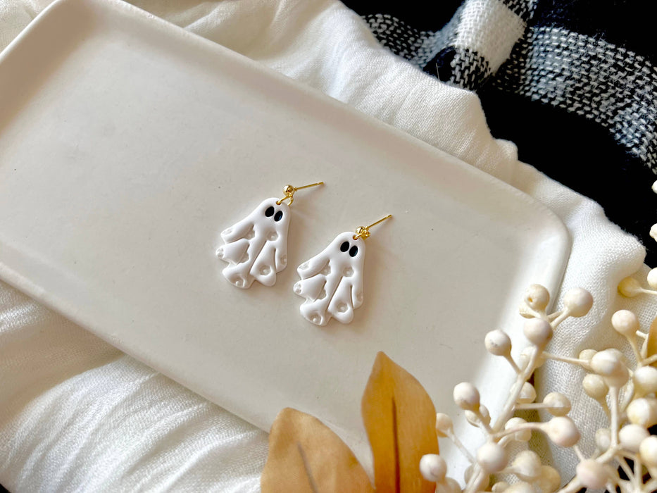 Hippie Ghost Floral Earrings