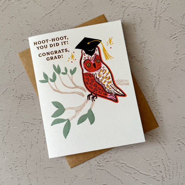 Owl Graduation Card