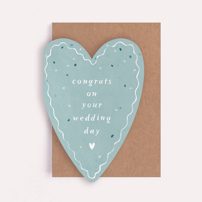 Heart Congrats Wedding Card