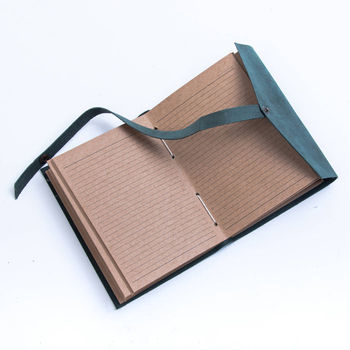 Teal Blue Leather journal