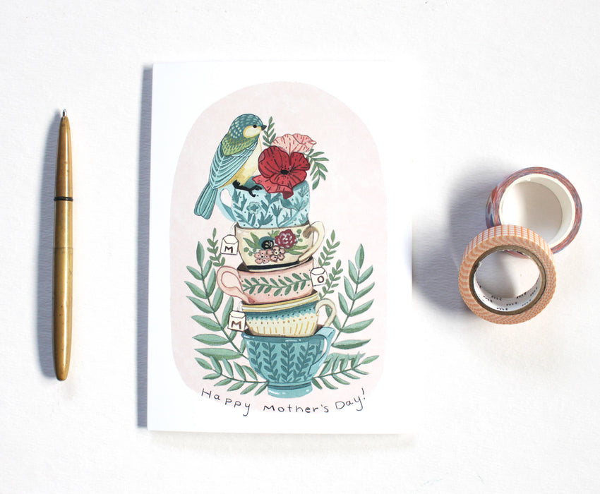 Mother's Day Tea Cups Card