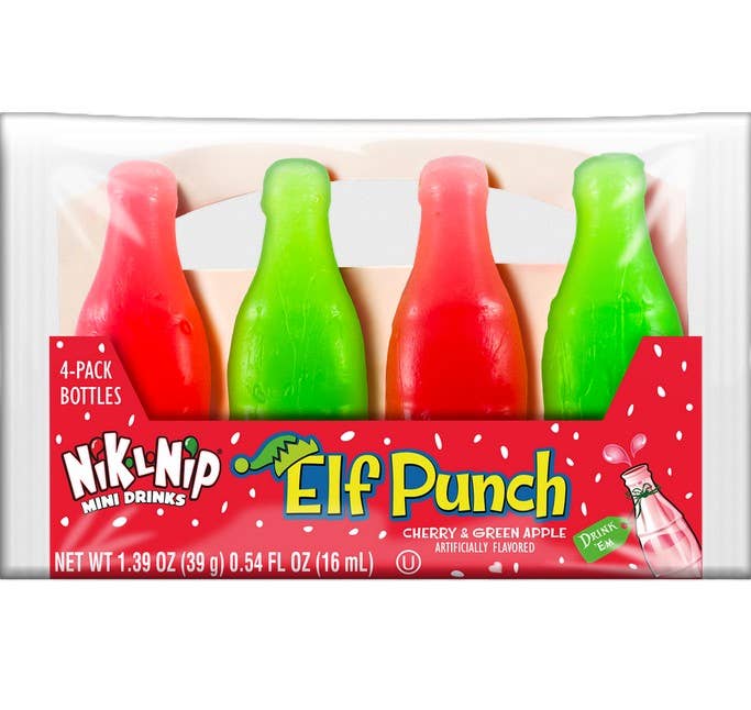 Nik-L-Nip Elf Punch Mini Drinks, 18ct