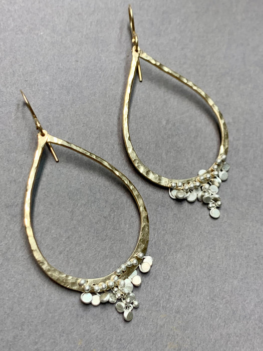 Large Tear Confetti Earrings